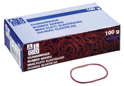 Produktbild von Alco Gummiring Naturkautschuk Ø 85 mm rot 100 g