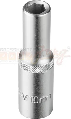 Produktbild von Stecknuss Sechskant 10mm 6 Kant 1/2' lang (CR-V)