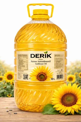 Produktbild von Derik Sonnenblumenöl 10L – Reines Sonnenblumenöl, Vegan, Für Kalte & Warme Küche, PET-Flasche