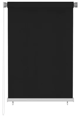 Obrázek produktu pro vidaXL Venkovní roleta, rozměry 105 cm (šířka) x 140 cm (výška), černá barva