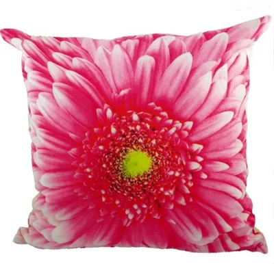 Produktbild von Kissen - Blüte - Blume Gerbera Rosa ca 50 x 50 cm Dekokissen