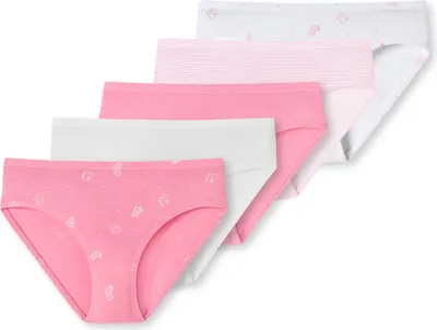 Produktbild von SCHIESSER 173271-912-092, Unterhosen, Klassischer Slip, Kind, Weiblich, Pink, Weiß, Einfarbig