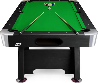 Obrázok produktu pre Biliardový stôl Vip Extra 7 FT čierny/zelený vrátane loptičiek, 2 tága, kriedy a čistiacej kefky