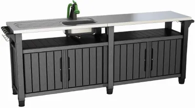 Immagine prodotto di Cucina da giardino KETER Unity Chef 415 L - 237 x 51,3 x 89,4 cm - grafite
