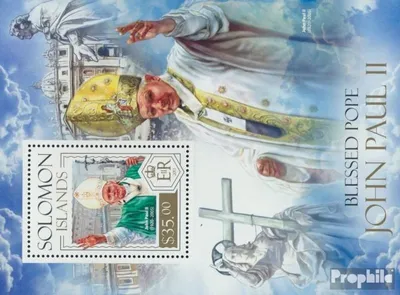 Produktbild von Briefmarken Salomoninseln 2013 Mi Block 238 (kompl. Ausg.) postfrisch Papst Johannes II