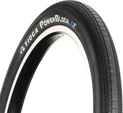 Zdjęcie produktu dla Tioga S-spec Powerblock Bmx 20'' X 1.75 Stiff Urban Tyre Silver 20'' x 1.75 Silver 20'' x 1.75