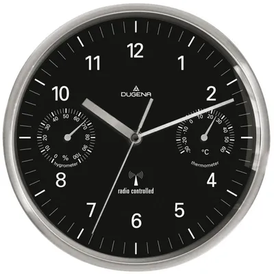 Produktbild von Dugena Wanduhr Funkuhr Wetterstation 4277406
