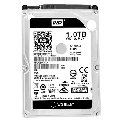 Productafbeelding van WD10JPLX, Western Digital Black, 2,5 inch, 1000 GB, Serial ATA III
