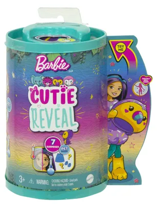 Produktbild von Barbie Cutie Reveal Chelsea Puppe im Tukan-Kostüm (Dschungel-Serie)