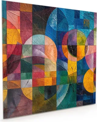 Produktbild von Küchenrückwand Spritzschutz Glas mit Motiv Abstrakte Farben 40 x 40 cm