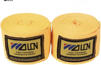 Produktbild von CHPN – Boxbandage – Boxbandagen – 2,5 m – Gelb – 2 Rollen – Baumwolle – Boxen – Gurte – Boxbandagen