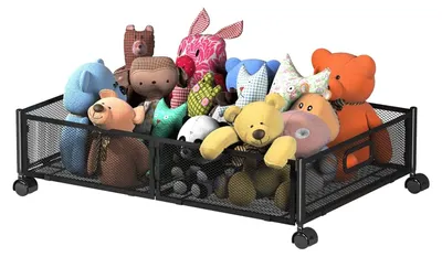 Image de Boîte de rangement sous le lit, avec roulettes et poignée