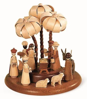 Zdjęcie produktu dla Platforma z motywem do pozytywek elektrycznych Święta historia, natura, 17 cm, 15 cm