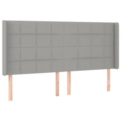 Immagine prodotto di vidaXL Testiera con orecchie Grigio chiaro 163x16x118/128 cm Tessuto