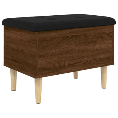 Obrázek produktu pro vidaXL Lavice s úložným prostorem hnědý dubový vzhled 62x42x46 cm