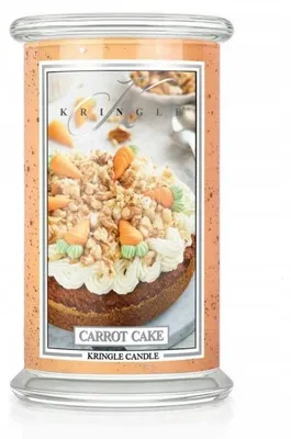 Immagine prodotto di Kringle Candle, torta di carote profumata, grande candela con 2 stoppini