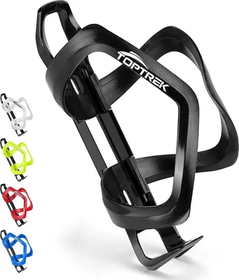 Image de Porte-bidon de vélo Toptrek à ouverture bidirectionnelle Léger et solide Noir