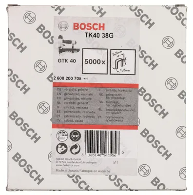 Image de Bosch 5000,TK40 Agrafes,1,2/40mm,galv.