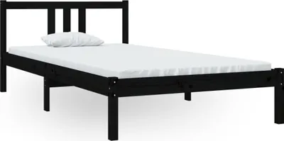 Obrázek produktu pro vidaXL Postel z masivu černá 100x200 cm