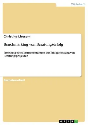 Produktbild von Benchmarking von Beratungserfolg