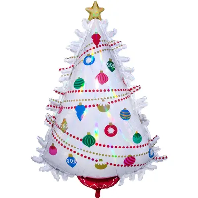 Produktbild von Folienballon - Weihnachtsbaum - Irisierend - 45 cm
