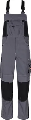 Produktbild von beb HANDWERK Herren Latzhose INFLAME Polyestermix Grau/Schwarz 44