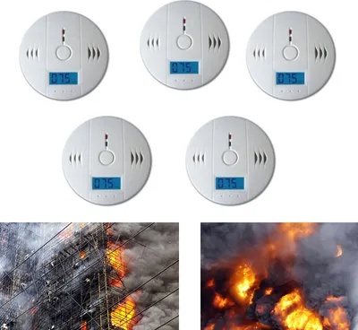 Produktbild von TolleTour Kohlenmonoxid Melder CO Melder 5x Gasmelder mit Prüftaste, Warnmelder mit 85dB Lautem Alarm