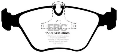 Image de Jeu de plaquettes de frein EBC Brakes pour l'avant de la BMW Série 3 Berline (E46) DP41089R
