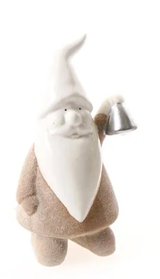 Produktbild von Santa natur/creme Keramik Nikolaus Weihnachtsmann H13cm