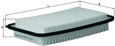 Produktbild von Luftfilter MAHLE LX 1692 für TOYOTA AVENSIS Kombi (T25) Filtereinsatz