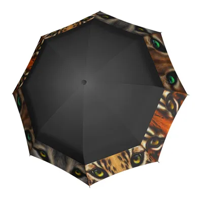 Immagine prodotto di doppler ombrello a bastone ombrello Modern.Art Long Automatic Wildlife nero multicolore