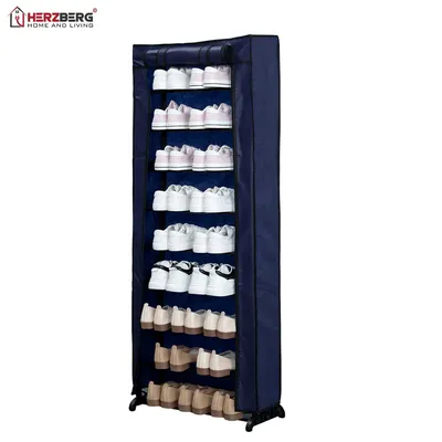 Obrázek produktu pro Herzberg HG-8076: 9patrový malý organizér na boty modrý
