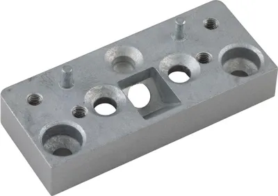 Produktbild von Marchesi Distanzplatte 12mm, für Zusatzschloss, 70x30mm, Zinkdruckguss silber