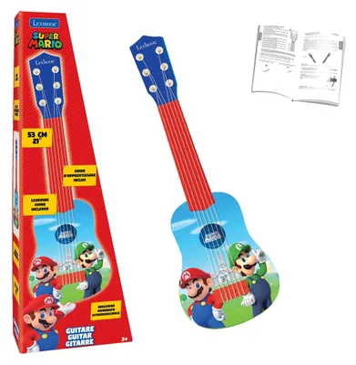Produktbild von Lexibook, Mario & Luigi, Meine erste Gitarre, blau/rot, K200NILXB