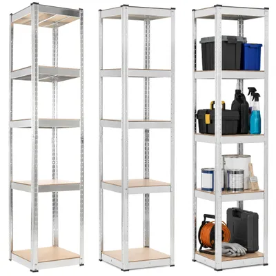 Productafbeelding van Opbergrek - Stellingkast - 500 KG - Metaal -180 x 40 x 40 cm