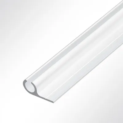 Produktbild von Lysel® Kederschiene Kederleiste Aluminium 90° weiß RAL 9016 für 5-9mm Keder L: 3m