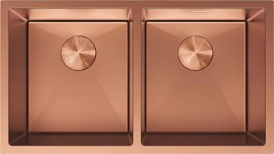 Image de Mexen Binox évier en acier inoxydable à 2 bassins 800 x 450 mm, cuivre - 6421802000-65
