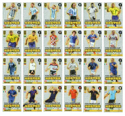 Image de Fifa World Cup 2026 Fifa Panini Master Set Of 24 World Cup Legends Cards