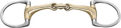 Produktbild von Sprenger DYNAMIC RS Gebiss 14mm Sensogan Olivenkopf doppelt gebrochen, flache Ringe , Größe Gebiss:135mm