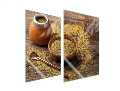 Image de Plaques de recouvrement pour cuisinière 2 pièces 35x52 Couverture de champ en vitrocéramique Planche à découper en bois Yerba