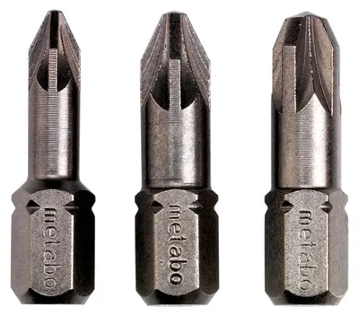 Produktbild von Metabo 3 Bits Pozidriv PZ 1/ 2 / 3 Torsion