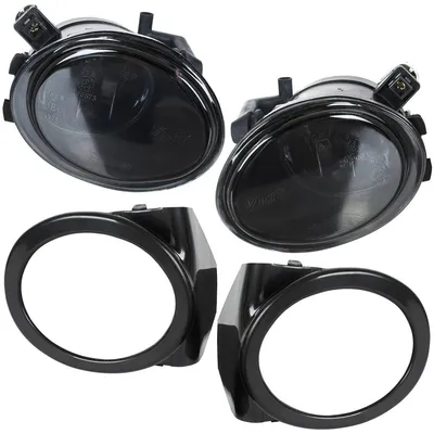 Nebelscheinwerfer SCHWARZ SMOKE + RAHMEN für BMW 5er E39 3er E46 mit M-Paket – Produktansicht