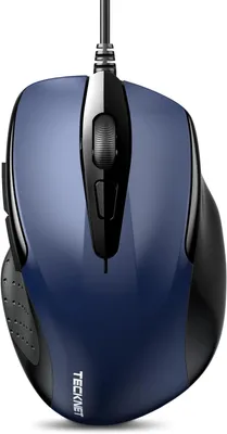 Produktbild von mit Kabel, Computermaus mit 6 Tasten, 6400 DPI, Ergonomisches Optical Business Kabelgebundene Maus für PC, Laptop, USB-Kabel 150 cm