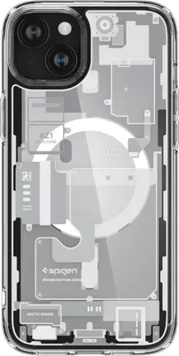 Zdjęcie produktu dla Spigen ACS07035, Pokrowiec, Apple, iPhone 15 Plus, 17 cm (6.7"), Przezroczysty, Biały