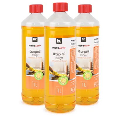 Produktbild von 1 L Microactiv® Orangenöl Reiniger Konzentrat - Reinigungsmittel stark gegen Fettablagerungen