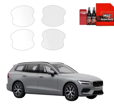 Obrázek produktu pro Ochranná fólie 4 v 1 Grizz Protector pro prohlubně dveřních klik – Volvo V60 (2026)