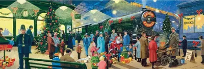 Produktbild von Clementoni 39577 Panorama Puzzle Christmas Santa 1000 Teile