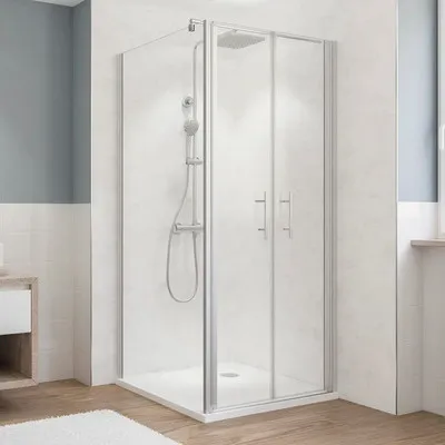 Produktbild von Seitenwand für Pendeltür BREUER Fara 5 70 x 190 cm Profil chrom Klarglas Reversibel