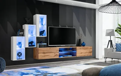 Obrázok produktu pre Obývacia izba, nábytok, moderný dizajn, moderná TV skrinka, nástenná skrinka