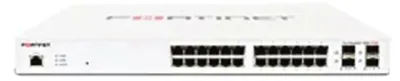 Image de Fortinet FS-124E-POE, Administré, L2, Gigabit Ethernet (10/100/1000), Alimentation par Ethernet (PoE), Montage en rack, 1U